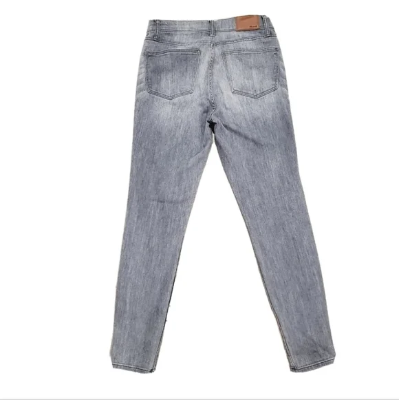Madewell 9" High Rise Skinny Jeans Gray - Picture 3 of 5